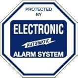SECURITY SIGN - #102 Burglar Warning Sign - Protected By Burglar Alarm System