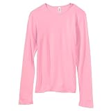 Bella Ladies Rib Long Sleeve Crewneck T