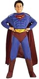 CHILD NEW Superman Returns Deluxe Muscle Chest Officially Licensed Costume