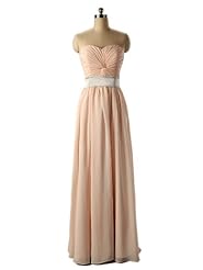 Summer Lace-Up Chiffon Sweetheart Floor Length Evening Dress/Homecoming Dress/Bridesmaid Dress/Prom Dress/Party Dress 