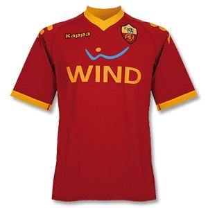 09-10 AS Roma Home Jersey