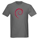 DEBIAN Products Designs Li Geek Dark T-Shirt by CafePress