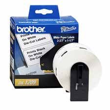 Brother International Corp. BRTDK1209 Ret Addrs.-Gen Use Lbl- F-QL500-QL550-QL650TD- 1-.50x2-.50in.- WE