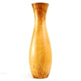EXP Caraffe-Style Handmade Mango Wood Flower / Bud Vase With Natural Finish