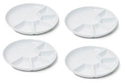 Swissmar Set of 4 Fondue/Raclette Plates, White