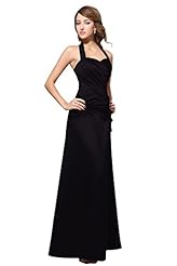 Satin Halter Bridesmaid Dress 