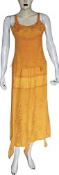 Skirt Top Set Rayon Embroidery Womens Casual Sundresses Size S (skts159)