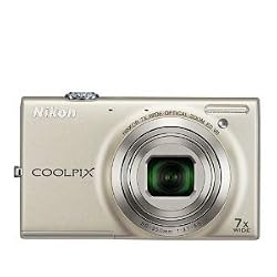 Nikon COOLPIX S6100 16 MP Digital Camera with 7x NIKKOR Wide-Angle Optical Zoom Lens and 3-Inch Touch-Panel LCD (Silver)