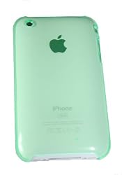 Ultra Slim Case for iPhone 3G, 3G S Transparent Green (Around 0.09 Inch Thick)
