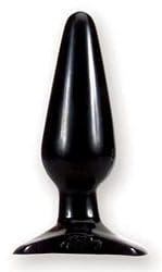 Doc Johnson Classic Butt Plug, Black, Medium