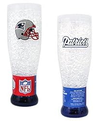 New England Patriots Crystal Pilsner Glass - Football Sports Merchandise