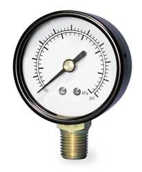 Industrial Grade 5WZ28 Pressure Gauge, 2 In, 0 to 60 Psi