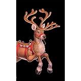 Reindeer Window Poster