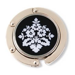 Finders Key Purse Hanger Black and White