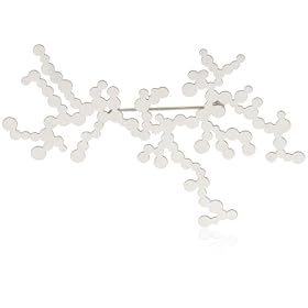 Nervous System Dendrite Stainless Steel Brooch