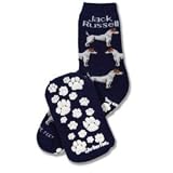 For Bare Feet Jack Russell Slipper Socks - Great Gift for Dog Lover