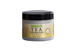 Tea Naturals Skin Care Tea Scrub & Mask, Lavender, 2.25-Ounce Jars (Pack of 2)