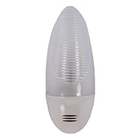GE 56622 Clear Shade with White Designer Style Base Incandescent Night Light