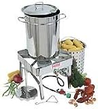 Bayou Classic 1195 Stainless-Steel 32-Quart Turkey-Fryer Kit with Stainless-Steel Burner