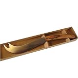 Laguiole Le Thiers Olive wood handled curved Cheese Knife