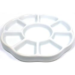 Artist Ceramic Paint Palette 9 Part Arts & Crafts
