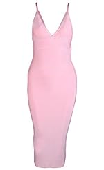 V-neck Sleeveless Nylon/Rayon/Spandex Backless Bandage Dress/Bodycon Dress 