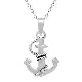 Sterling Silver Anchor Necklace