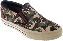 Converse Womens Skid Grip EV Slip-On Brown/Green Cm Fashion Athletics