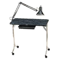 Kayline 401 Nail Table Jet Black w/ Lamp & Drawer FREE PD1 19 POLISH TRAY LIMITED TIME ONLY