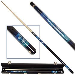 Dolphin Lover Pool Cue w/ Case - Billiards > Cue Sticks > Theme Hardwood