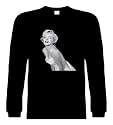 Fashion Long Sleeve T-Shirts (Marilyn Monroe) Humorous Hilarious Crazy Slogans & Comical Sayings Lol Tee Shirt; Great Gift Ideas for Adults, Men, Women, Boys, Youth, & Teens; Cool Quotes Collectible Novelty Shirts