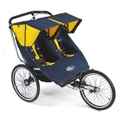 Baby Jogger 68728 Performance Series Double Jogging Stroller in Navy / Yellow