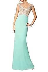 Chiffon/Jersey Mesh Beaded Lace Sheath Cocktail Evening Dress/Homecoming Dress/Prom Dress 