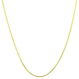14 Karat Yellow Gold 0.9-mm Round Wheat Chain (20 Inch)