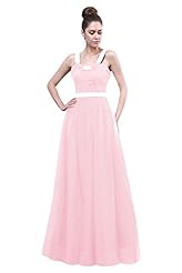 A-line Tulle Crystals Crystal Spaghetti Strap Evening Dress/Prom Dress/Wedding Dress 