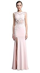 Sexy Cocktail Floor Length Lace Backless Applique Mesh High-Neck Silk Evening Dress/Prom Dress/Wedding Party Dress 
