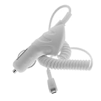 GTMax White Rapid Car Charger for Palm Pre Plus, Pixi Plus, Pixi, Pre Cell Phone