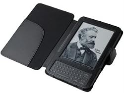 Latest 3rd Generation Kindle 3 (Kindle Keyboard) E-Book Reader Black PU Leather Case / Cover - by Abacus24-7