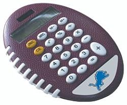 Detroit Lions Pro-Grip Calculator - Football Sports Merchandise