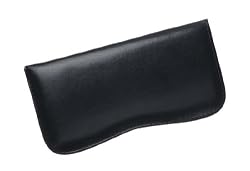 Soft Faux Leather Classic Eyeglass Slip Case - Set of 4 (Four) Cases in Navy Blue