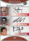 2006 Upper Deck Legends Football Cards Unopened Hobby Pack (5 cards per pack, randomly inserted dual and triple autographs featuring 2006 Rookies plus NFL Legends and more!)