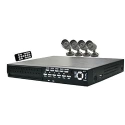 Q-see 4Channel DVR with 250GB HDD & 4 CMOS Cameras