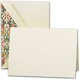 Ecruwhite Notes with Red Florentine Liner