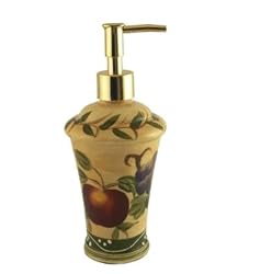 SOAP DISPENSER,LOTION JAR TUSCANY FRUIT DECOR