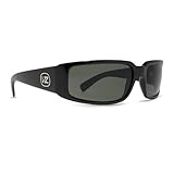 VON ZIPPER SHAM BLACK GLOSS PLASTIC SUNGLASSES
