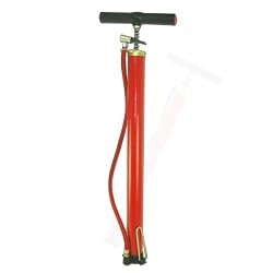 Hand Air Pump Red Bike Basketball Football Sports