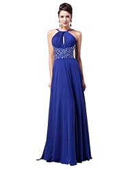 Chiffon Empire   Waistline Beaded Ruched Lace-Up Sequined Evening Dress/Homecoming Dress/Bridesmaid Dress/Prom Dress/Wedding Party Dress 