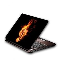 Flaming Note Notebook Cover Protective Skin Sticker