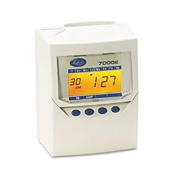 Lathem Time 7000E 7000E Automatic Totalizing Time Recorder, Gray