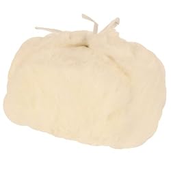 New Winter Ski Rabbit Fur Trapper Trooper Hat * White * Large